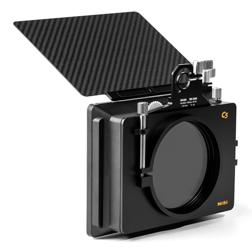 Image of NiSi Cinema C5 Filmmaker Kit | Matte Box, 1-5 Stops Variable ND, 4-Stop ND, Black Mist 1 /8, Filter Trays, and Adaptors | 4x5.65? and 4x4? Matte Box | Cinematography and Videography