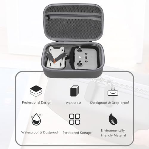 Image of Storage Bag for Mini4 -Mini 4 Pro Drone Case Hard Shell Travel Carrying case Compatible with Mini 4 Pro, DJI RC 2 /DJI RC-N2 Remote Controller & Accessories