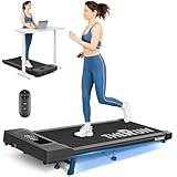 THERUN Walking Pad with Incline, 10% Incline Walking Pad Treadmill with 2.5HP Brushless Core 265LBS Weight Capacity, Remote Control and APP，Portable Walking Pad