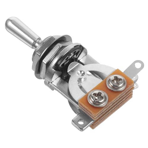 TOYANDONA 3 Palanca Sintonizadores Cable Solido Equipo Instrumento Fuerza Cables De Conexión Guitarra Interruptor Balancín Interruptor Automático Buscador De Disyuntores Silver
