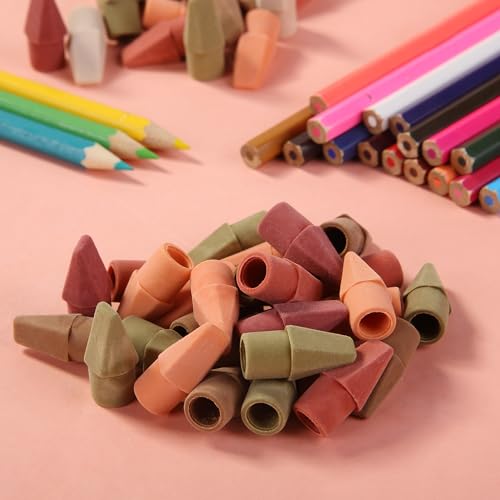 Image of Mr. Pen- Pencil Erasers Toppers, 120 Pack, Colorful, Latex Free, No Smudge | Mr Pen Erasers for Pencils