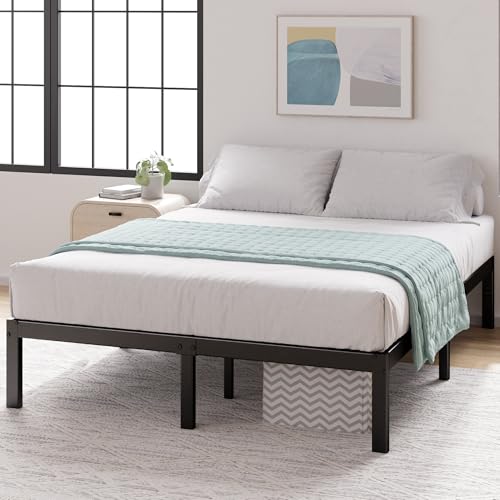 Zinus Yelena 35.6CM Classic Metal Platform Bed Frame with Steel Slat Support, 140 x 200 x 35.6 cm