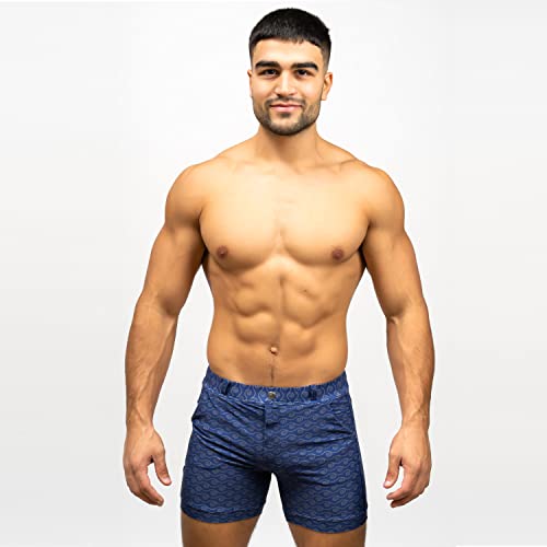 Taddlee Men Swimwear Swimsuits Swim Boxer Trunks Square Cut Boardshorts Pockets2