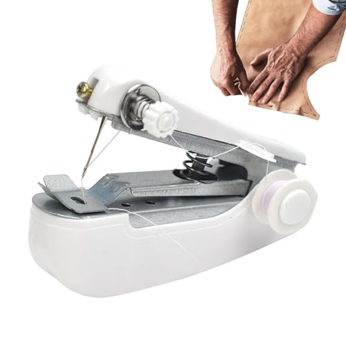 Máquina de coser práctica: máquina de coser portátil | Máquina de alcantarillado portátil para el hogar, herramientas artesanales ligeras para viajes de negocios, dormitorios, hogar Máquina de coser práctica: máquina de coser portátil | Máquina de alcantarillado portátil para el hogar, herramientas artesanales ligeras para viajes de negocios, dormitorios, hogar