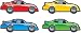 Carson Dellosa – Race Cars Colorful Cut-Outs, Classroom Décor, 48 Pieces