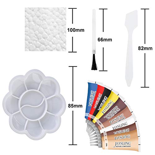 Akemaio - Kit di riparazione in pelle color crema