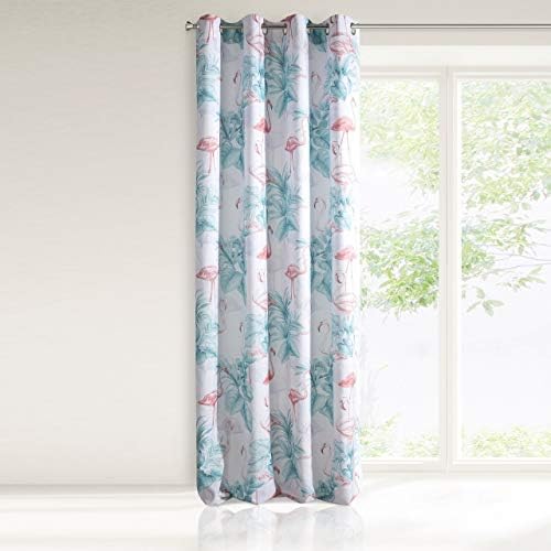 Eurofirany Curtain 140 x 250 cm White Turquoise Pink