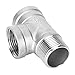 Pipe Fittings, T-Shaped Tee Connector, Stable Wear Resistance Domestic Pipeline Connection for Construction Industry Machinery Industries Homes