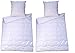 Bettenset 2x Bettdecke und 2x Kopfkissen = 4 teiliges Set Premium Weiss Allergiker Steppbett Steppbettdecke Bettwäsche Bettdecke 2x 135x200 cm & Kopfkissen 2x 80x80 cm Bezug 100% Polyester