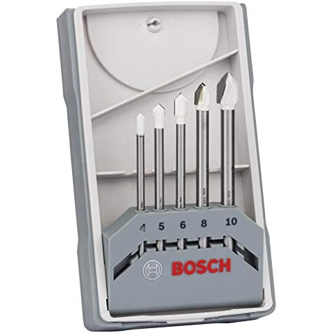 Bosch Professional 5tlg.Fliesenbohrer Set CYL-9 SoftCeramic (für weiche Keramik Fliesen, Ø 4-10 mm, Zubehör Bohrmaschine) Cover