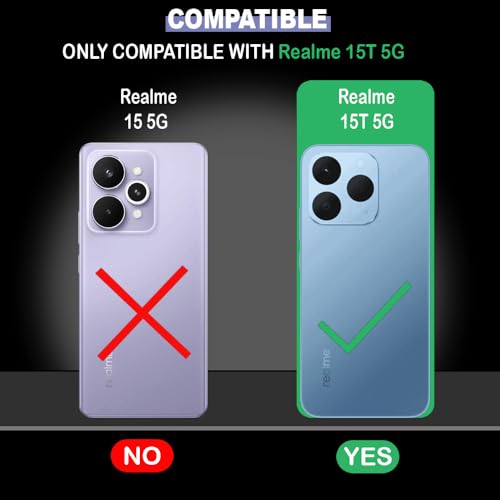 Image of Shockproof Case for Realme 15T 5G / Narzo 90 5G | Full Camera Protection | TPU Flexible Back Cover for Realme 15T 5G / Narzo 90 5G (Graphite Grey)