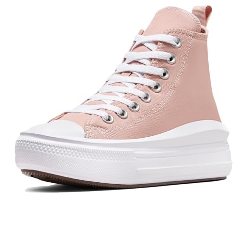 CONVERSE - Chuck Taylor All Star Move para: Niños adolescentes color: Static Pink/White/Black talla: 7