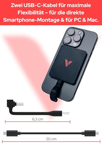 Image of Verbatim Snapback SSD 512GB, Magsafe, External SSD, Supports Apple ProRes 4K, USB 3.2 Gen 2x2, up to 2050MB /s Read & Write, External Hard Drive with 2 USB-C Cables, for iPhone 17, Android, PC & Mac