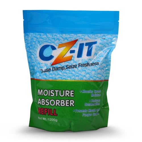 Image of Moisture Absorber Refill 1200g | Refill Pack for Moisture Absorbers | Helps Control Dampness, Humidity & Condensation | Odour Control for Wardrobes, Cupboards, Cabinets & Storage Areas