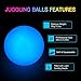POITOI Juggling Balls Light Up Juggling Ball Glow in The Dark Juggling Balls USB Rechargeable Glowing Juggling Ball for Beginners and Professionals Set of 3