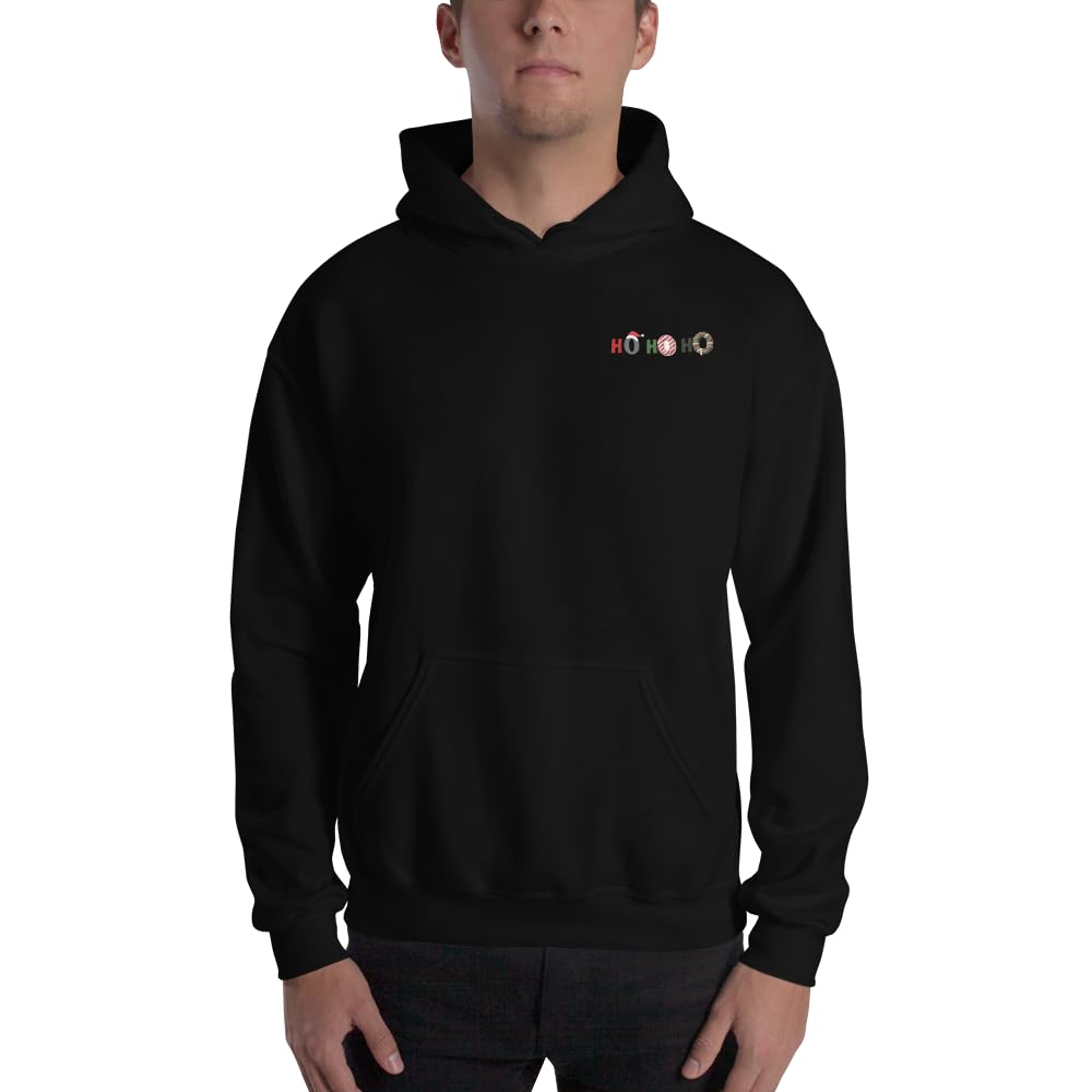 Felpa con cappuccio natalizia da uomo e donna, felpa natalizia, felpa hohoho, pullover hip-hop, calda e confortevole
