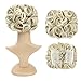 SWACC Short Messy Curly Dish Hair Bun Extension Easy Stretch hair Combs Clip in Ponytail Extension Scrunchie Chignon Tray Ponytail Hairpieces