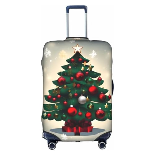 Christmas Gift Tree Printed luggage cover, double stitching all around, high elastic material, suitable for travel and business trip