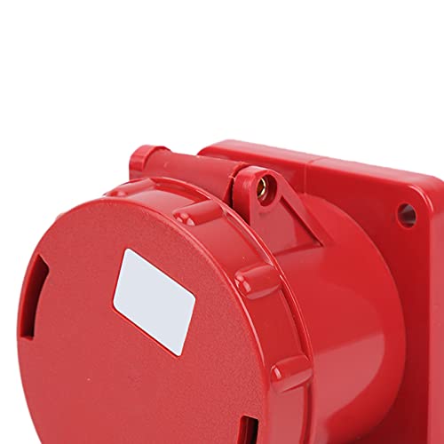 Conector industrial 63A 3P+E de 4 pines recto con protección impermeable IP67 7