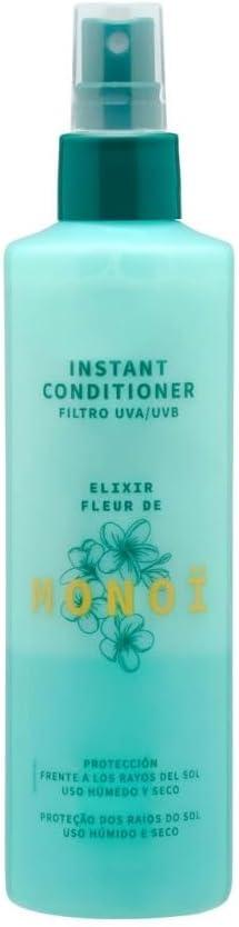 Acondicionador instantáneo Elixir Fleur de Monoï 250 ml. con filtro UVA, protección frente a los rayos del sol. Deliplus