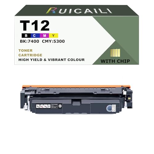 Toner compatible T12 de remplacement noir avec puce pour Canon i-SENSYS X C1333iF