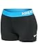 Nike Women's Pro Cool 3-Inch Training Shorts (Black/Photo Blue/Small)