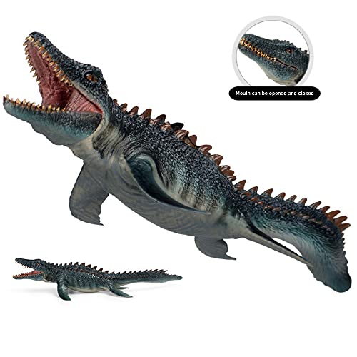 Rcomg Mosasaurus Dinosaur Toy Figure, Prehistoric Sea Monster, Educational Party Favor, Collection Gift, Cake Topper, Bath Pool Toy #TOP3