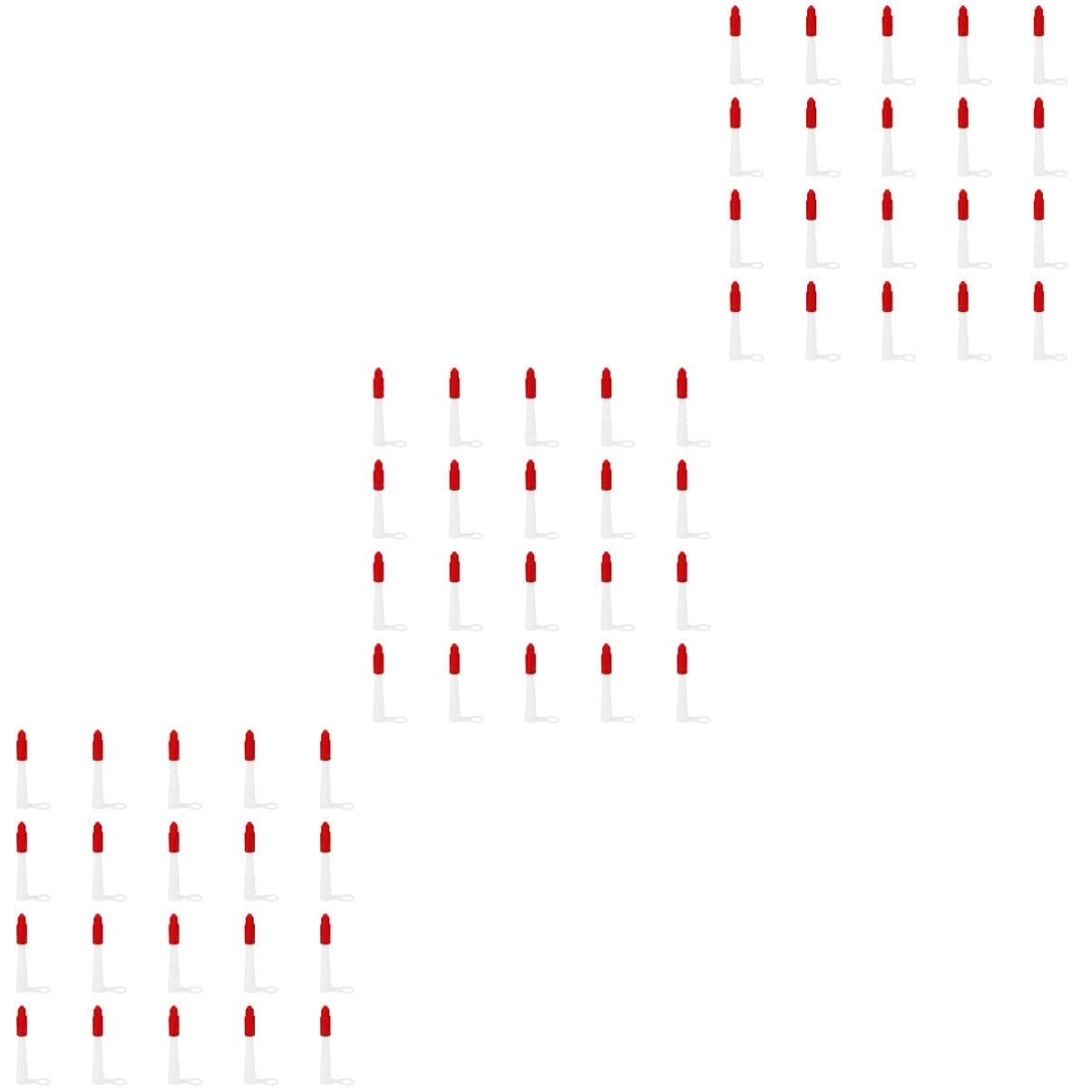 OSALADI 3pcs 2 Caulking Nozzles Caps Tube Covers Set Reusable for Wall Floor Tiles