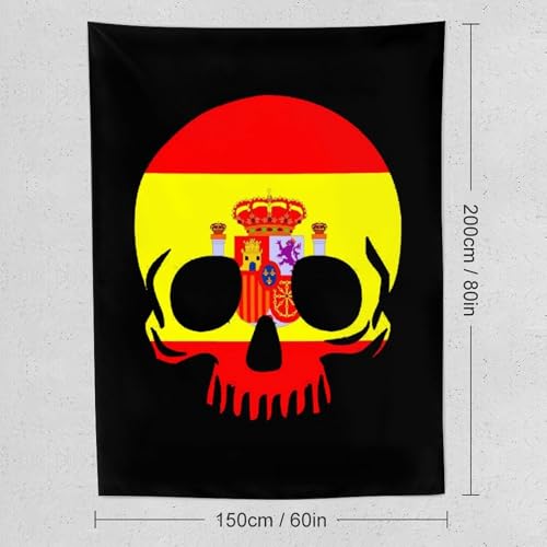 Tapiz textil vertical de calavera para decoración de dormitorio moderno 2