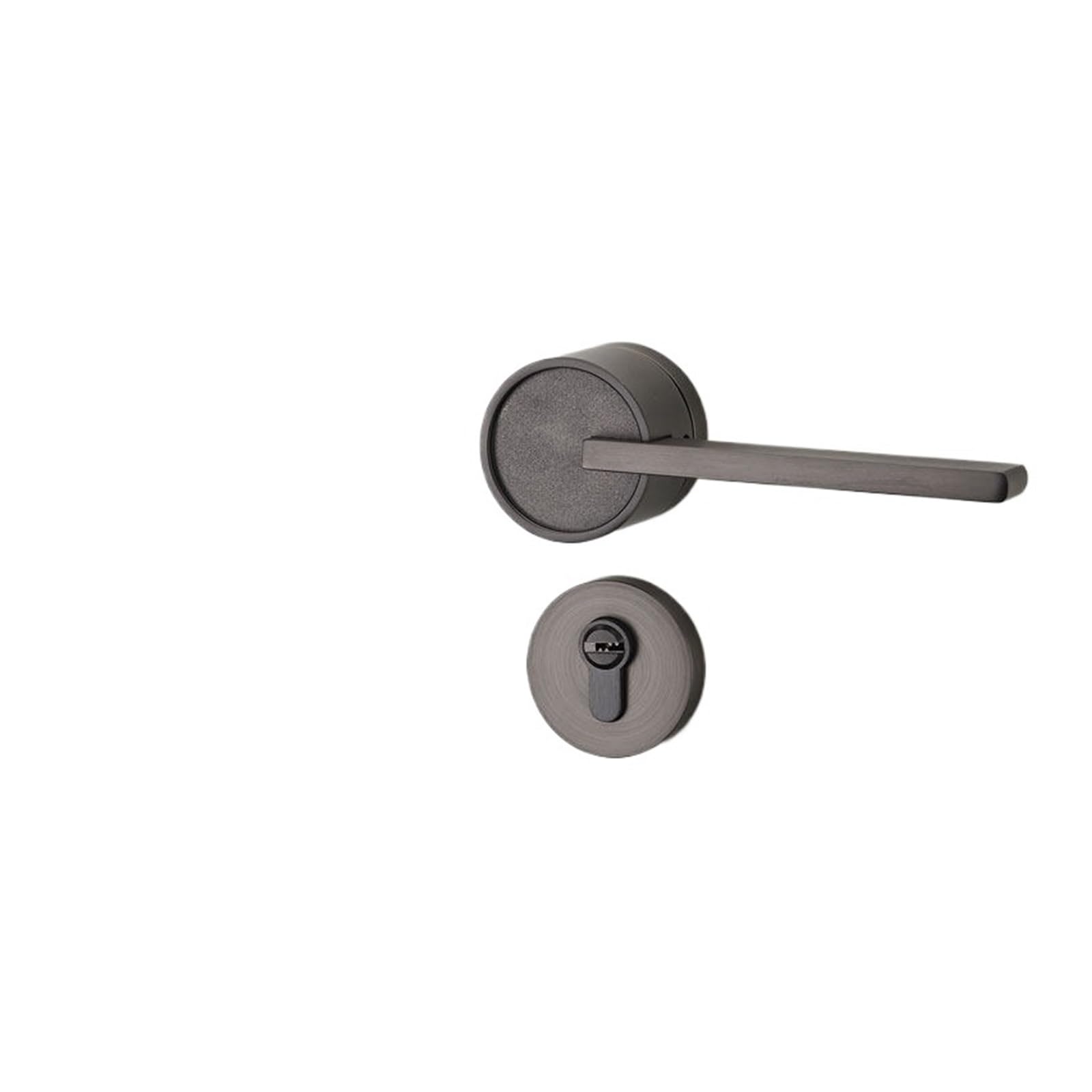 NYRXRYTCA Bedroom Door Lock Indoor Nordic Modern Simple Magnetic Silent Lock Household Split Lock Room Wooden Door Door Handle(Space Gray Silent 35-50mm)