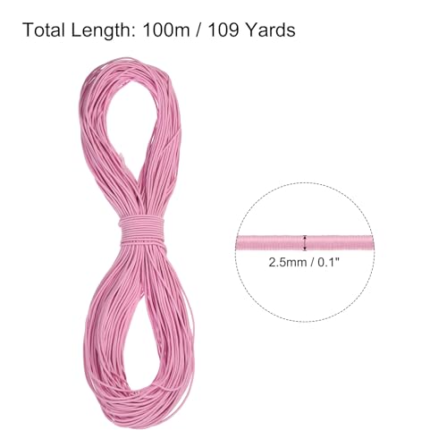 PATIKIL 109 Yards(100m) Bungee Cord Elastic Cord Heavy Stretch String Rope 2.5mm for Crafting DIY Sewing Hook Straps Camping Tie Down Strap - Image 2