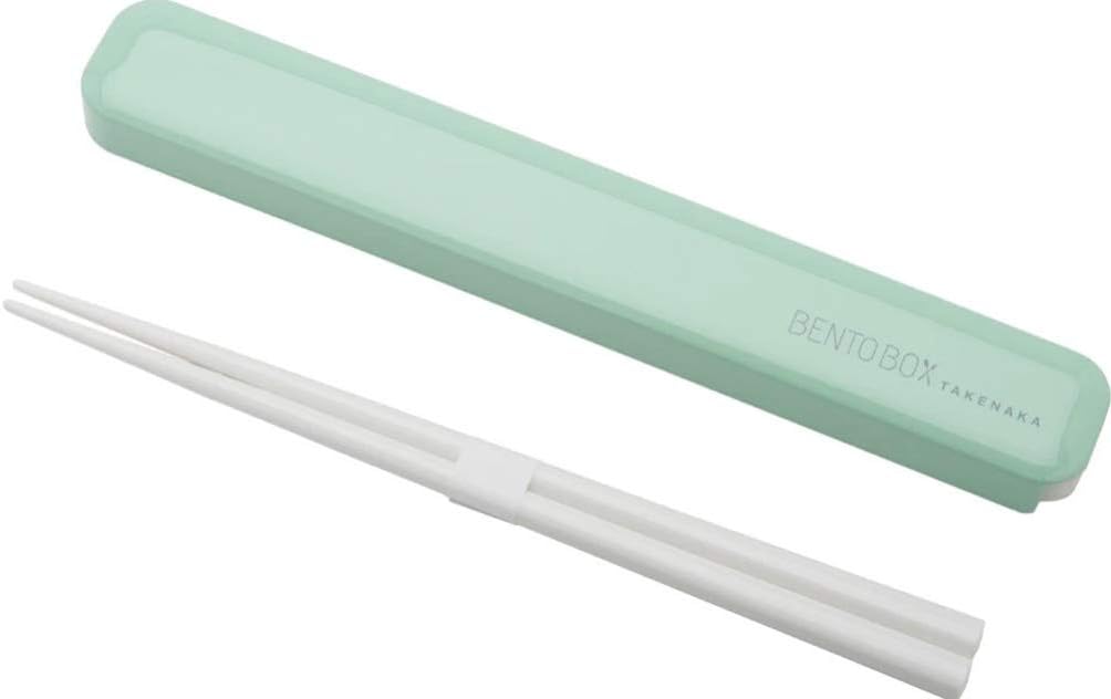 Bento Box Chopsticks and Case- Peppermint