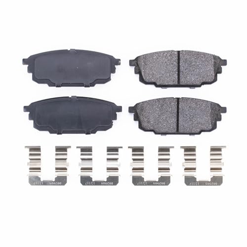 Image of PowerStop Rear Brake Pads for Mazda Protege 2001-03 | Mazda Protege5 2002-03 - Z17 Ceramic Brake Pads with Installation Hardware, 17-892
