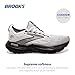 Brooks Men’s Glycerin Stealthfit 21 Neutral Running Shoe - White/Grey/Black - 10 Medium