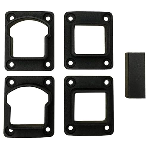 Weatherables Stanford Railing Brackets – Aluminum Indoor & Outdoor Straight Railing Brackets, Made with Durable & Low-Maintenance Black Textured Powder-Coat Finish