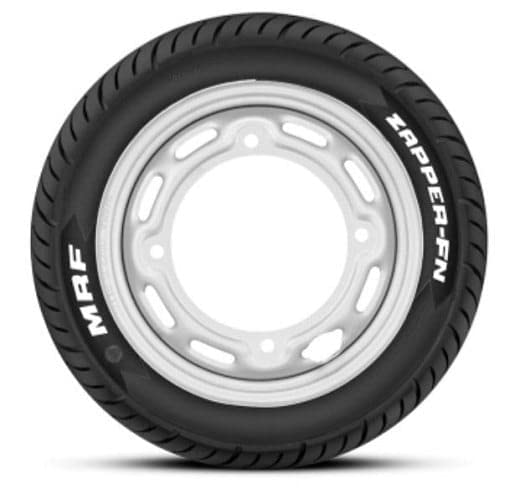 Image of MRF 110 /70-12 47P Zapper-N Tl For Ola Tube Scooter, Pack Of 1 |Rim - 10 inches| | Section width - 110 millimeters