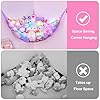 Basumee Stuffed Animals Net or Hammock with LED Light Hanging Toy Net Hammock for Stuffed Animals Storage Stuff Animals Hammocks for Nursery Room with Remote Control, 8 Kinds of Lights(Pack of 1) #2