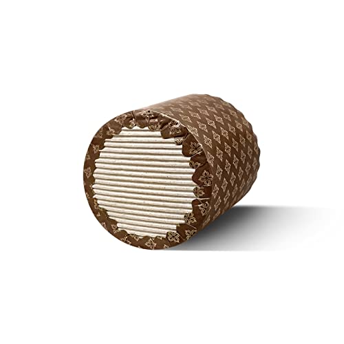 Forms For Easter Bread Paper Mold - 4.5 Oz Elegant Mini Panettone Paper Mold - Small Round Kulich Mold - Oven Freezer Safe Easter Bread Molds For Baking - Disposable Panettone Baking Cups Set Of 25 #TOP4