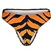 XUTSAKDCJ Comfortable Animal Print Tiger Stripe Black Gold Seamless Thongs for Women, No Show Thong Workout Yoga Gym Underwear Fashion G-string