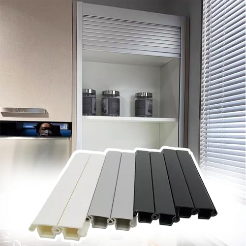 Kit de puerta corrediza con persiana enrollable horizontal/vertical para cocina, garaje, oficina, taller