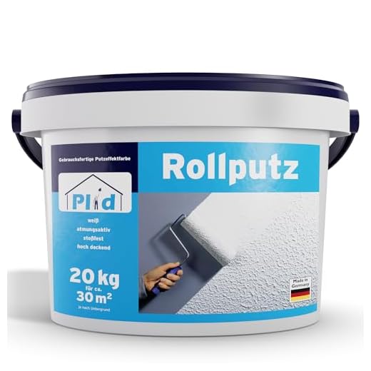 prinzcolor Premium Rollputz Streichputz Dekorputz Strukturfarbe Weiß 20kg