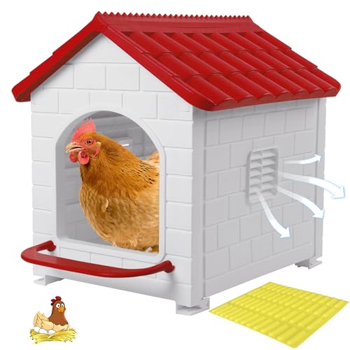 Nesting Boxes for Chicken, Plastic Single Compartment Chicken Nesting Box