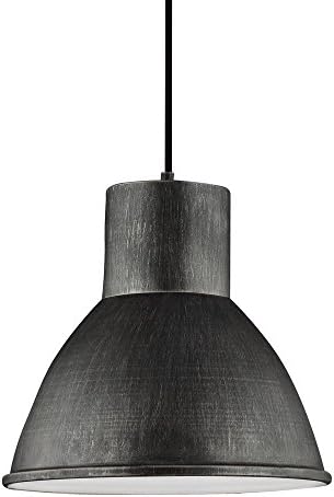 Sea Gull Lighting 6517401-846 Division Street One-Light Pendant Hanging Modern Light Fixture, Stardust Finish