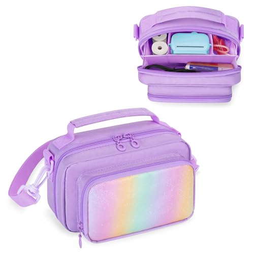 Bolsa para cámara infantil pequeña morada miniatura 1