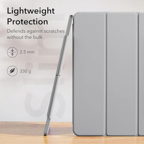 Image of ESR for iPad Pro 12.9 inch Cover (2022 /2021 /2020, 6th /5th /4th Generation), iPad Air 13 inch Case 2025 /2024, Convenient Magnetic Attachment, 2-Way Stand, Rebound Magnetic Case, Grey