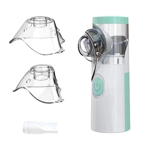TopYart Nebulizador Portatil, Nebulizador Niños Adultos, Inhalador de Vapor Silencioso, Velocidad de Atomización Regulable, 2 Máscaras y 1 Boquilla