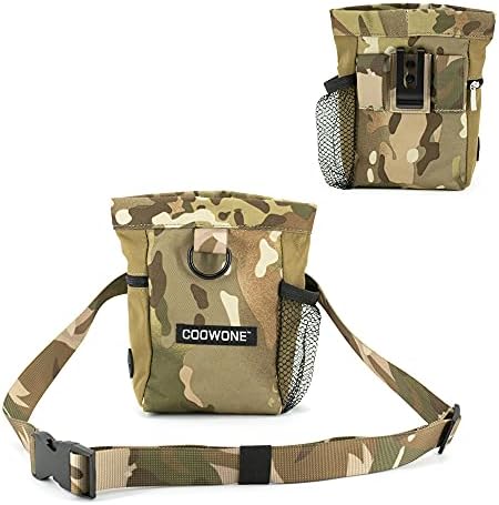 COOWONE Dog Treat Training Pouch Puppy Treat Bag – Portable 1000D Oxford Material Magnetic Closure Pets Treat Pouch Waist Built-in Poop Bag Dispenser – Easily Carries Pet Toys, Kibble, Treats