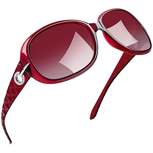 Image of Joopin Oversized Sunglasses for Women Stylish Big Rectangle Polarized UV Protection Ladies Goggles