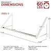 Amazon.com: Double Foldable Clothing Rack w/Extension Rod, Wall-Mounted ...