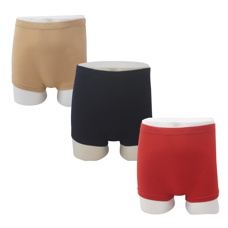 ninteen-69 Women's Medium Coverage Cotton Stretchable Supersoft Low Waist Boy Short Panties Multicolor - Colors May Vary (Pack of 3)-picture-13